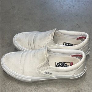 Vans Pop Cush White Slip-On Sneakers